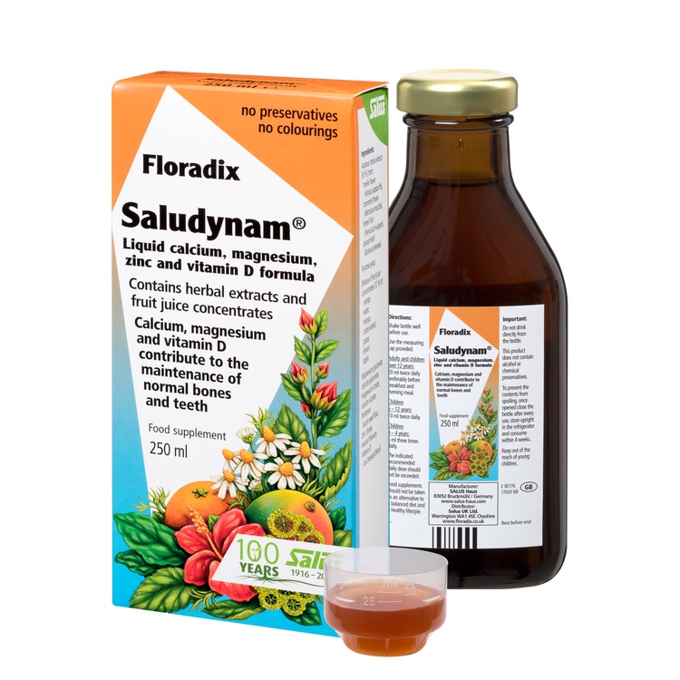 Canxi Hữu Cơ D3 Magiê Kẽm Floradix Salus 250ml - Hàng Chính Hãng
