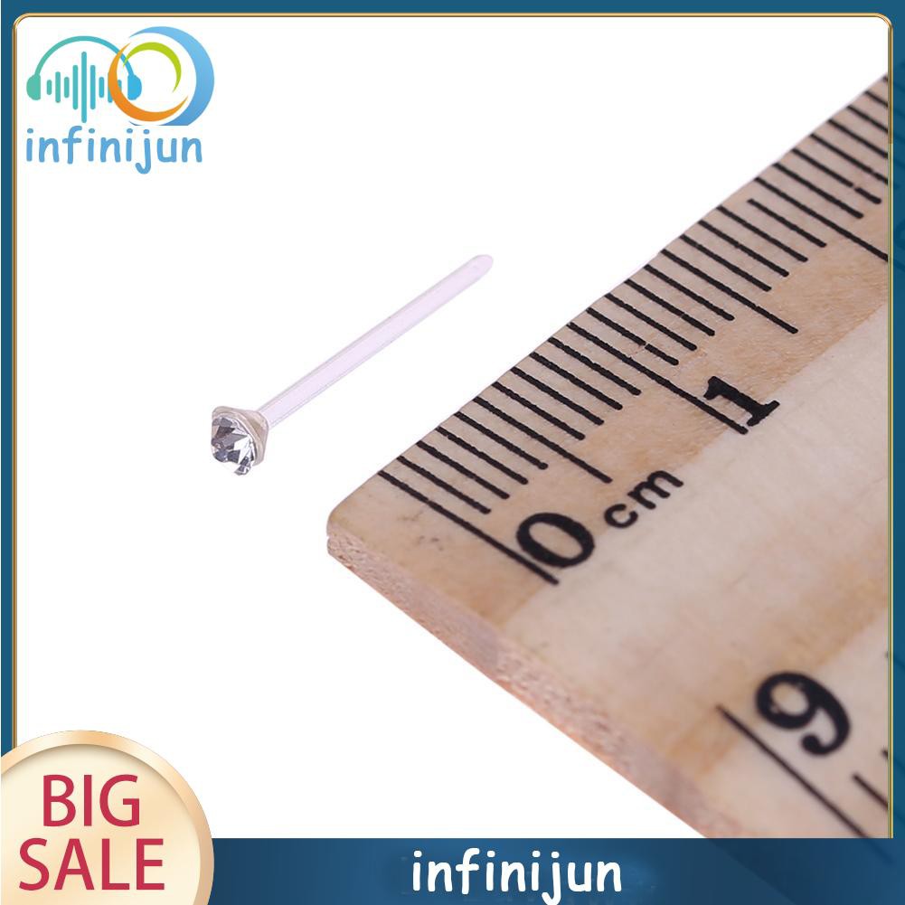 Set 20 hoa tai nhựa đính đá lấp lánh sành điệu cho nữ