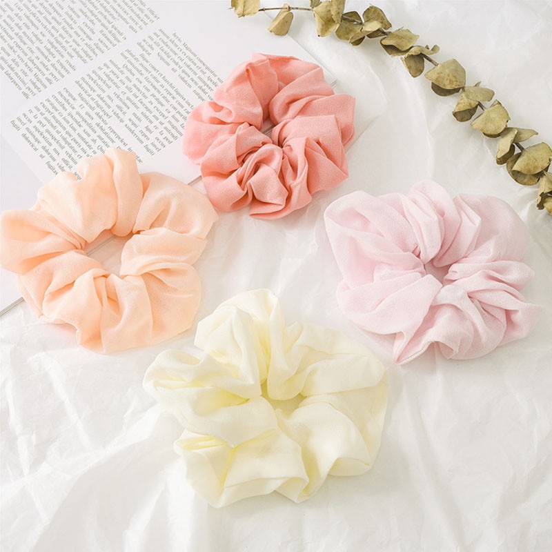 Dây Buộc Tóc Vải Chiffon Thời Trang Cho Nữ