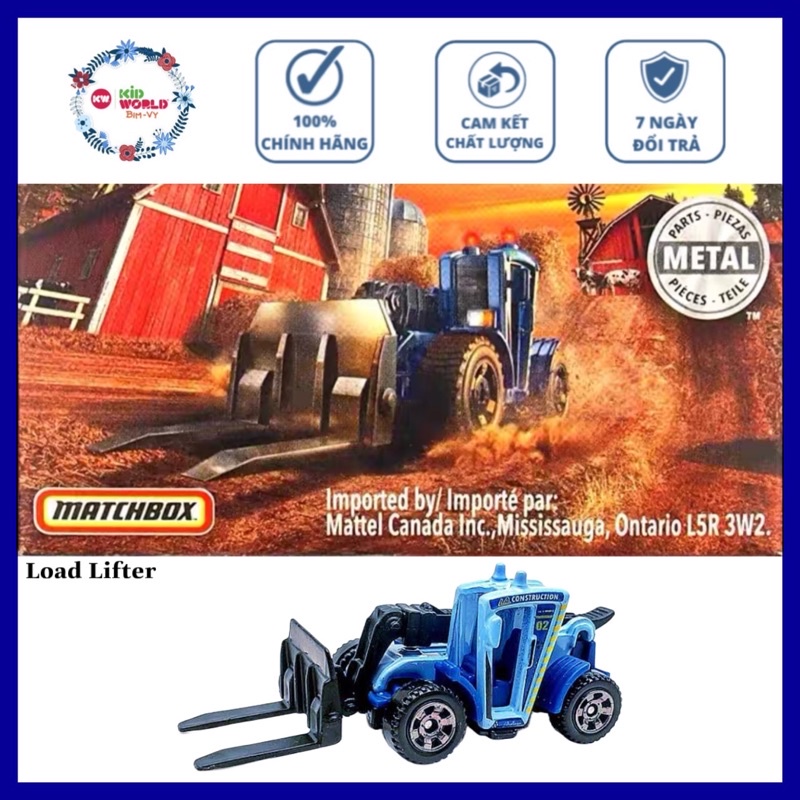 Xe mô hình Matchbox Box Tải cần cẩu Load Lifter 19/100. Tỷ lệ 1:64.