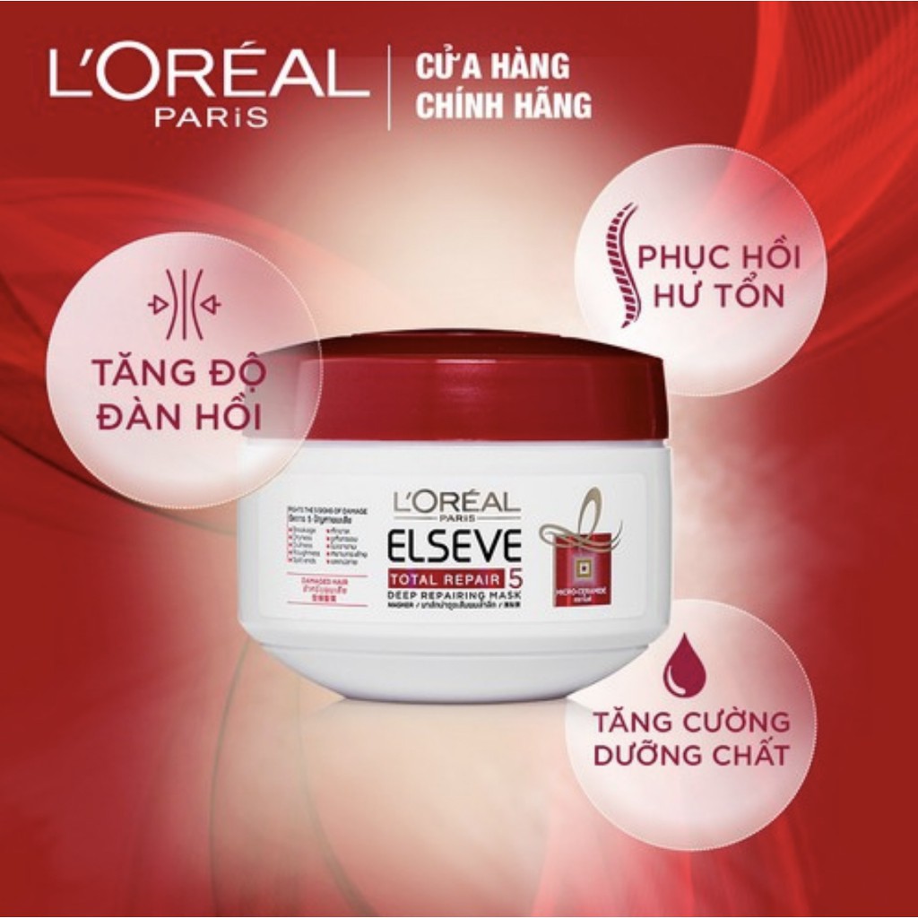 Kem Ủ Tóc, Phục Hồi Tóc Loreal Paris Elseve 200ml