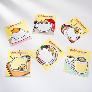 [Phụ Kiện Xinh] Giấy Ghi Chú Hình Trứng Lười Gudetama Dễ Thương Phong Cách Hàn Quốc