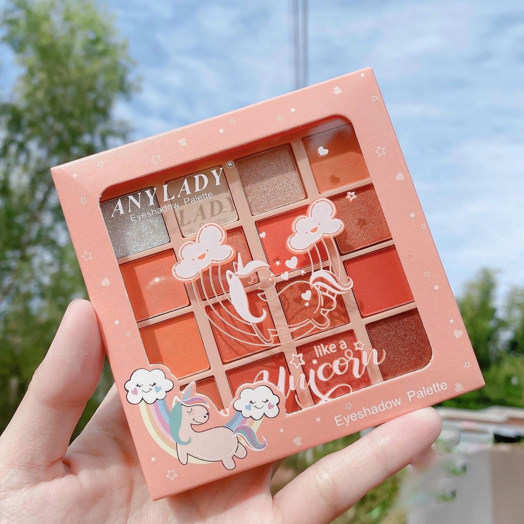 Phấn mắt Any Lady 16 ô vuông Rainbow.Tặng ngay 1 chì kẻ mày khi mua