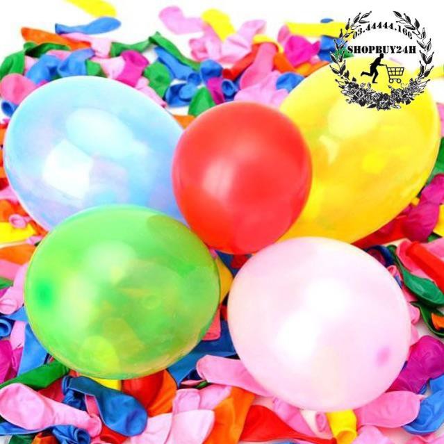 HCM -  Combo 200 bong bóng tròn & trái tim cỡ lớn trang trí sinh nhật, tiệc cưới, liên hoan, lễ tết...