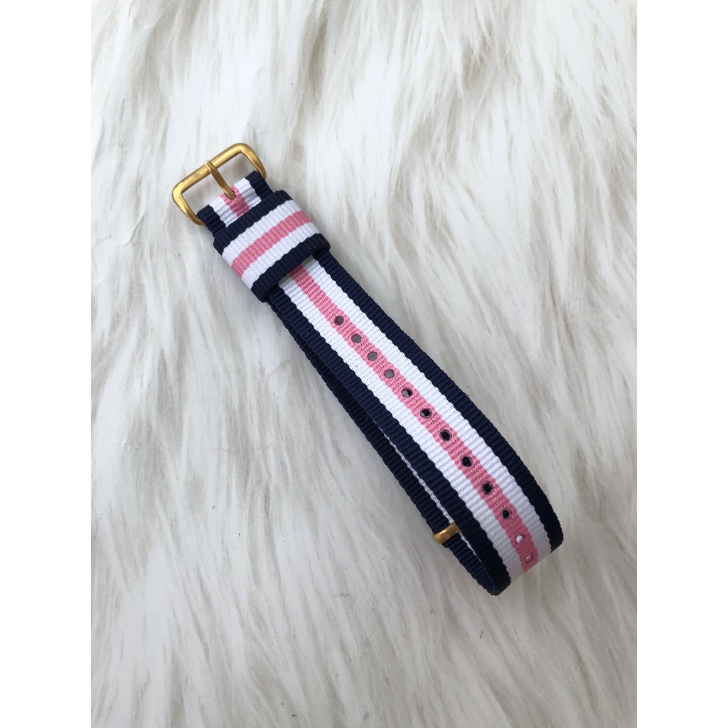 Dây Đồng Hồ Vải Dù NATO Sọc Thời Trang Cao Cấp