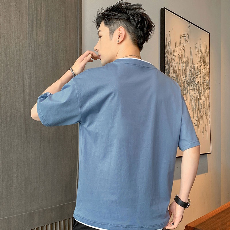 Áo thun tay ngắn tôn dáng thời trang trẻ trung dành cho nam