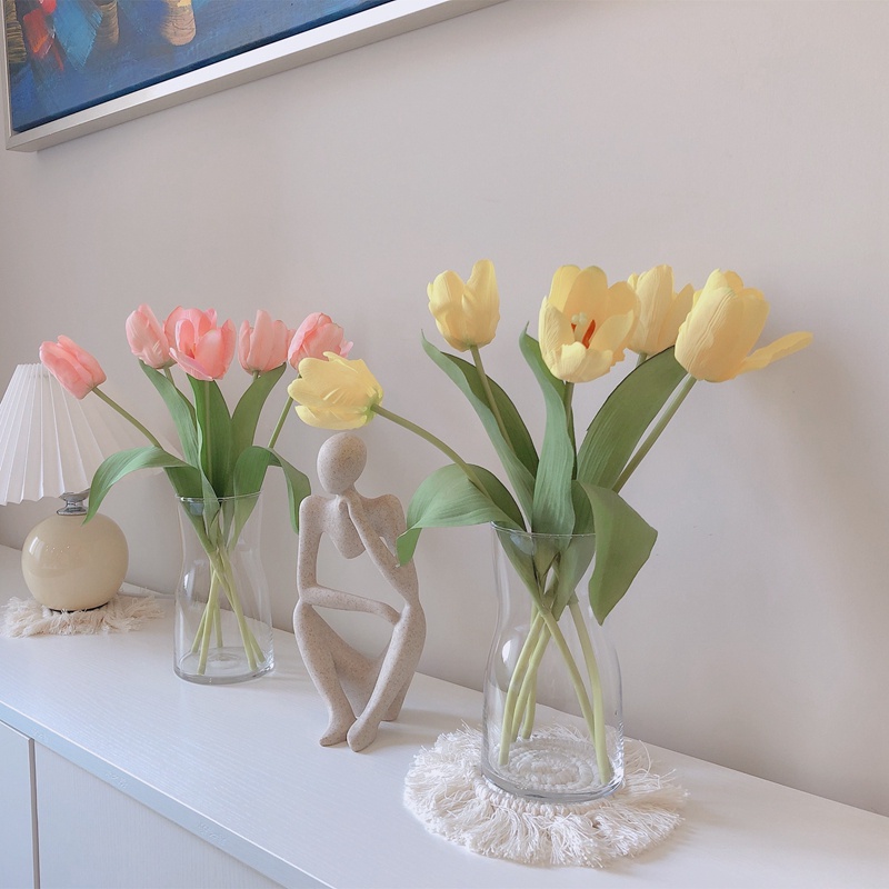 1 Hoa Tulip Giả Để Bàn Trang Trí Sáng Tạo