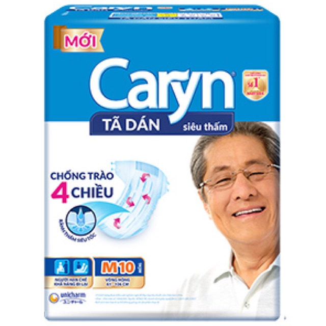 Tã dán siêu thấm Caryn M10 cho người lớn vòng hông 61-106cm