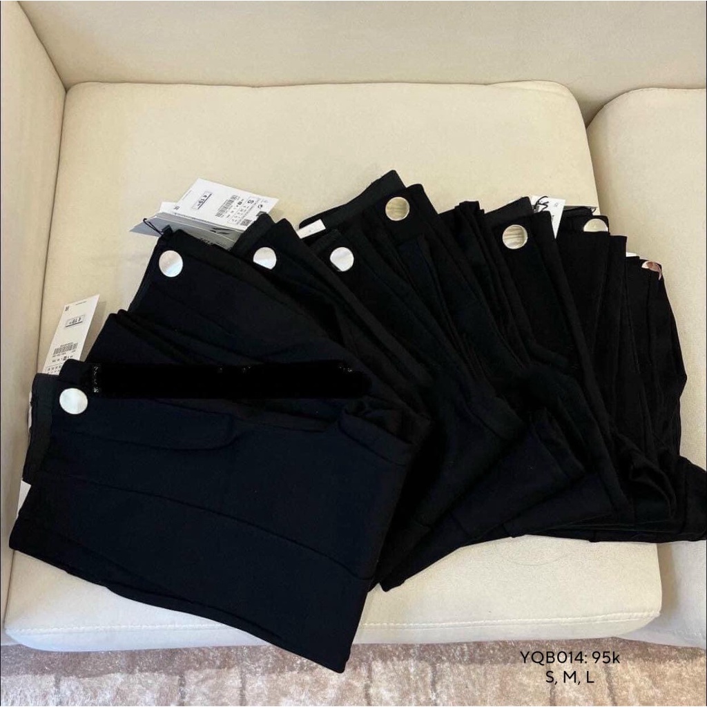 Quần legging nữ quần skinny cạp cao gắn nút giả đẹp ulzzang lưng cao bigsize CHIBEST YQB014