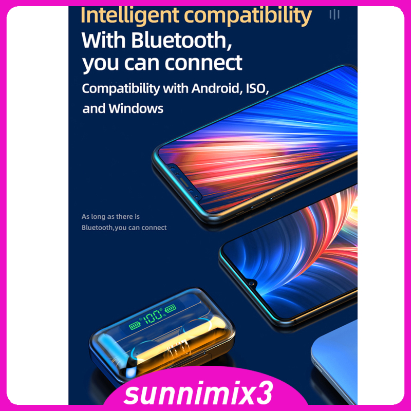 Tai Nghe Bluetooth 5.0 Không Dây F9-5 Tws 9d Âm Thanh Stereo Cho Ios / Android