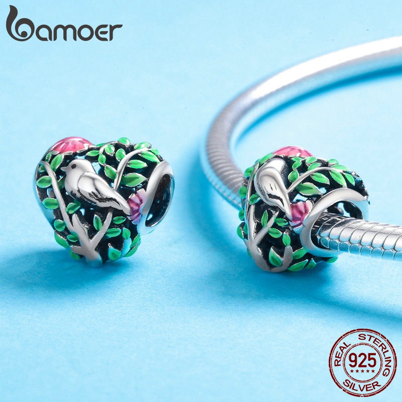 Hạt xỏ BAMOER nhiều màu sắc độc đáo thời trang làm đồ trang sức