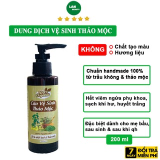 Dung Dịch Vệ Sinh Phụ Nữ 200ml Chiết Xuất Trầu Không Lá Nhội Và Thảo Mộc Làm Sạch Vùng Kín Huyết Trắng Hết Viêm Ngứa
