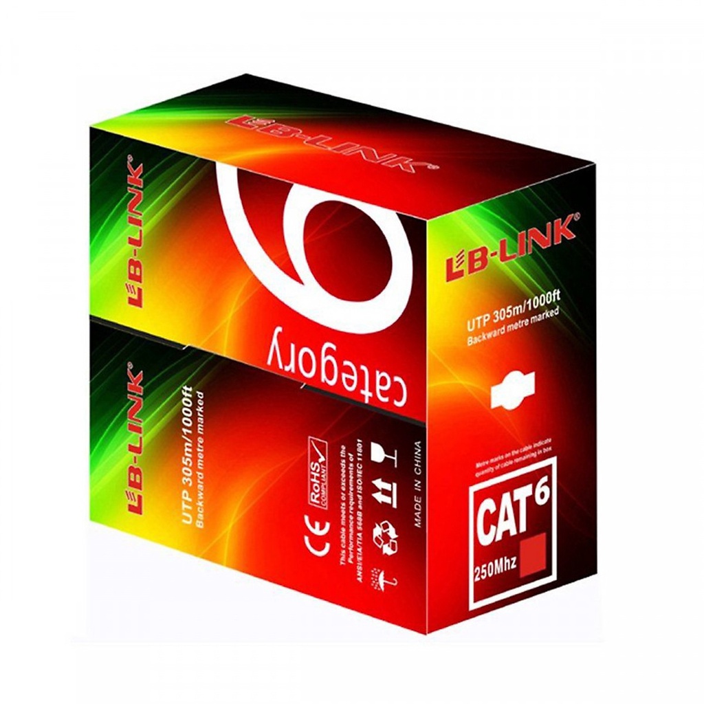 Dây Mạng Cat6 LB-link Màu Trắng và Màu Xanh  - Hàng Chính Hãng
