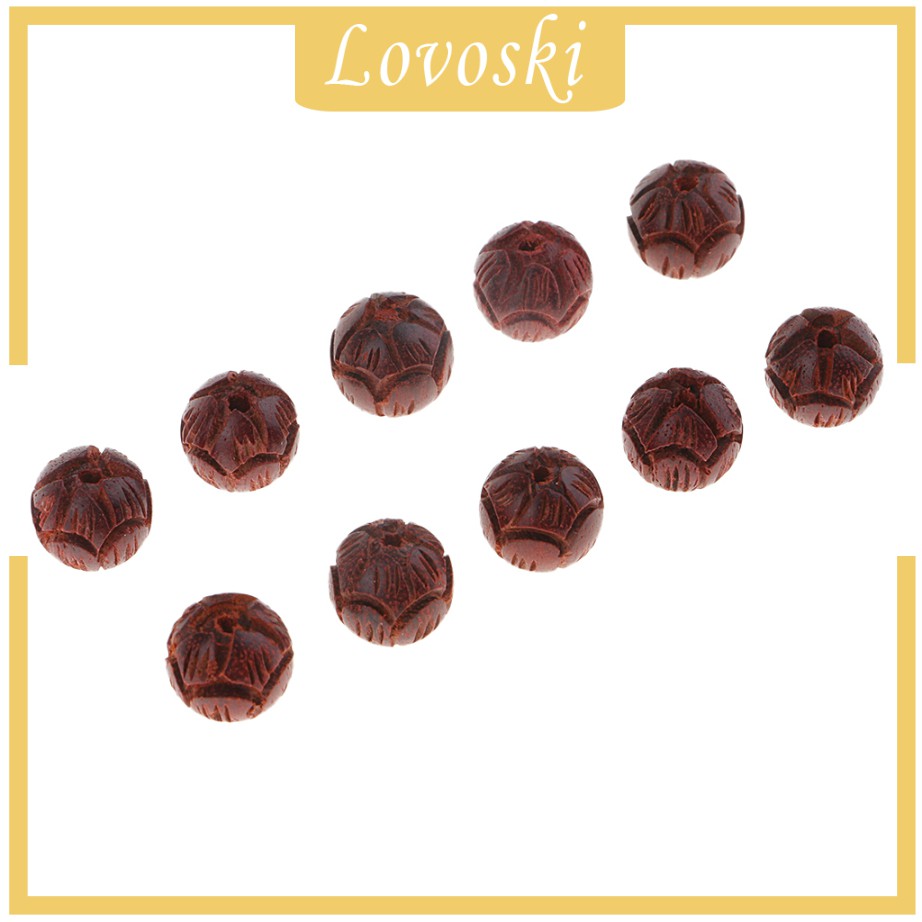 Chuỗi Hạt Gỗ Đàn Hương Hình Hoa Sen 6 / 8 / 10mm