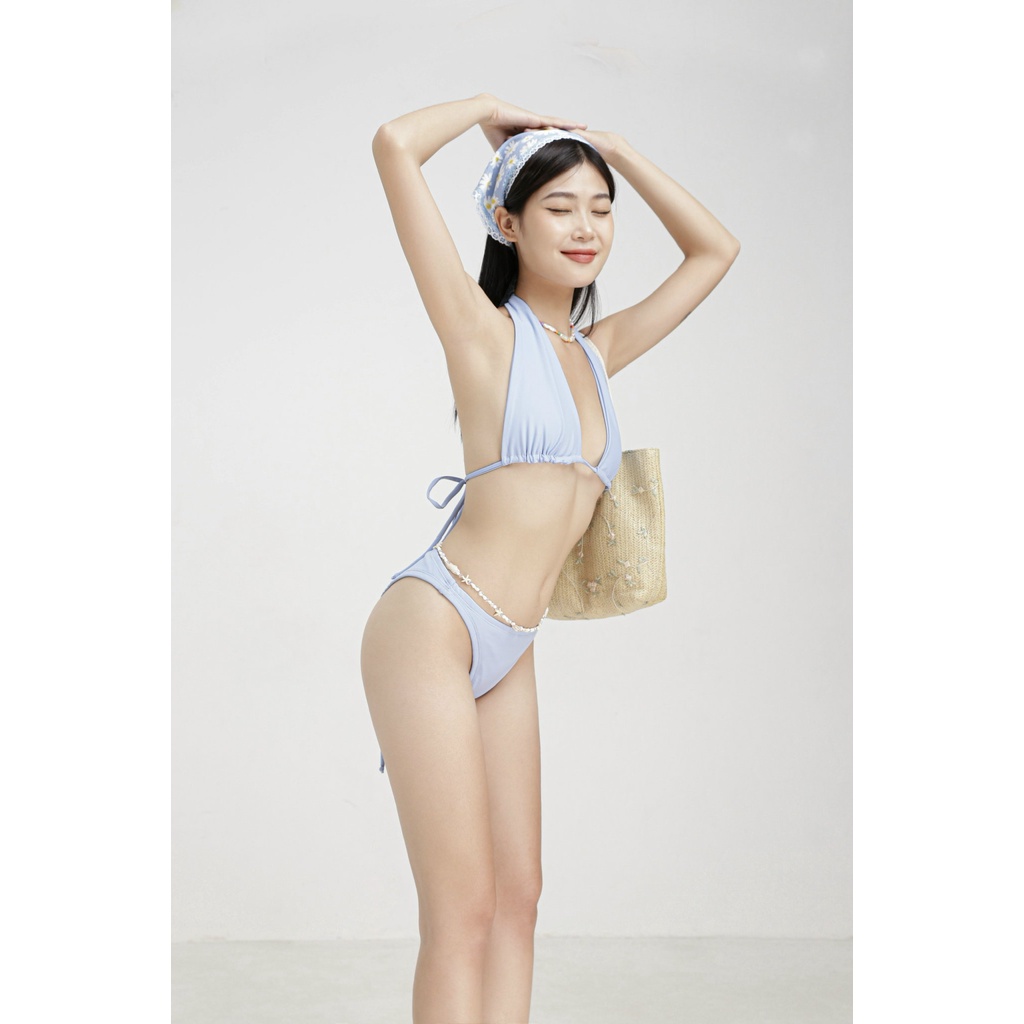 Bikini hai mảnh TOPTIFY kiểu yếm cột cổ Sweetie TBS04