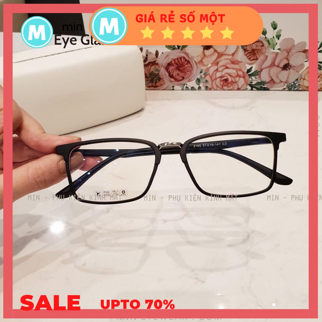 Gọng Kính Cận Nhựa Dẻo Hàn 2165 - Kính Mắt Min Min