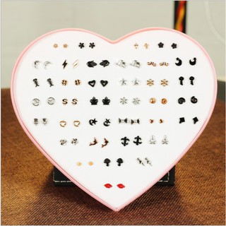 {RẺ VÔ ĐỊCH] Một đôi bông tai nhựa hình cute màu vàng/ trắng/ đen