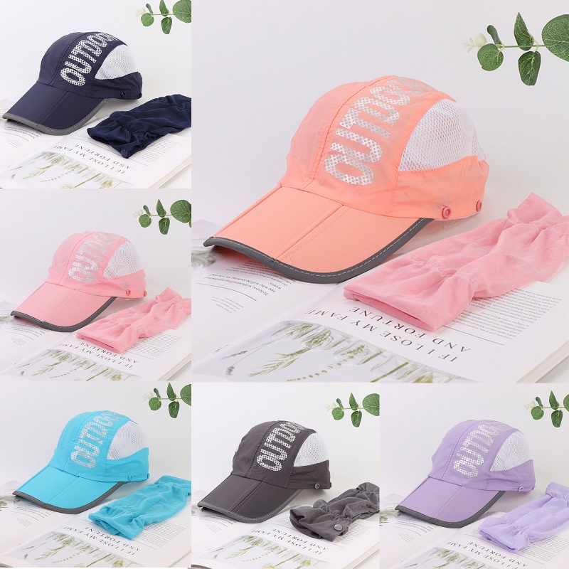 Mũ Lưỡi Trai Chống Nắng Vành Rộng Thoáng Khí Có Thể Tháo Rời Dùng Khi Đi Câu Cá / Đi Biển Thời Trang Mùa