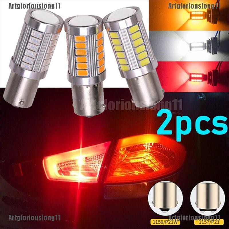 Set 2 Đèn Xi Nhan 1156 1157 3156 3157 7440 7443 33 SMD 4014 Chuyên Dụng