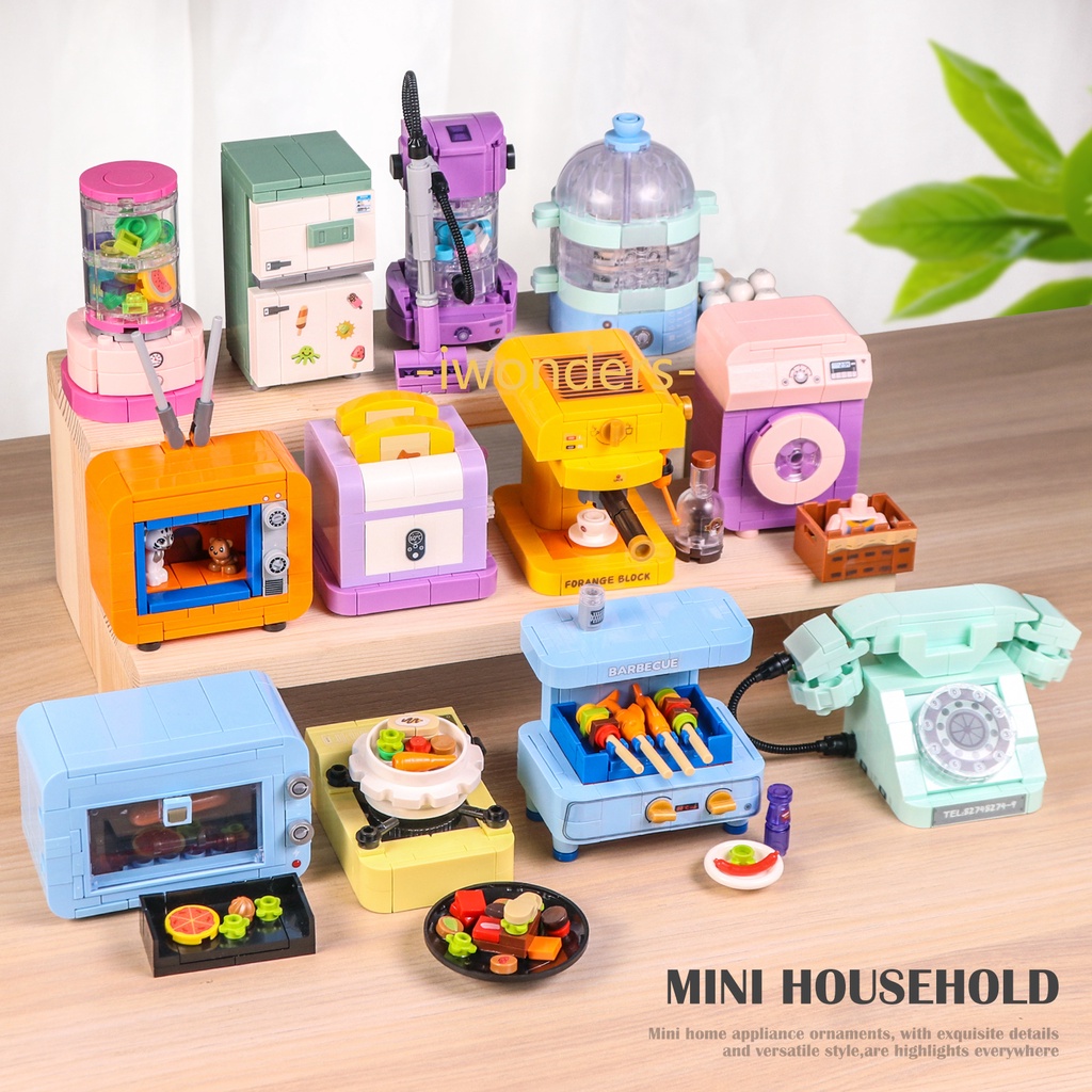 Mô Hình Lắp Ráp Máy Hút Bụi Tv Sáng Tạo Kids education toys