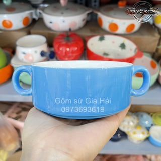Bộ bát đĩa xanh biển cả cực cute