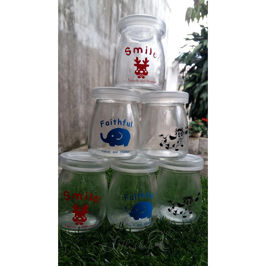 Hũ thủy tinh pudding lùn 100ml