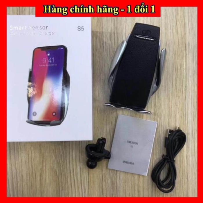 ✔️ [Top sale] -  Sạc Không Dây Ô tô S5, Đế Sạc Nhanh Điện Thoại Không Dây Trên Xe Hơi Không Dây Cảm Ứng  (Phiên Bản Mới)