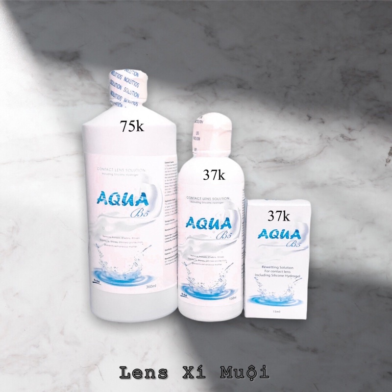 Nước ngâm lens +nước nhỏ lens Aqua Hàn Quốc 150ml