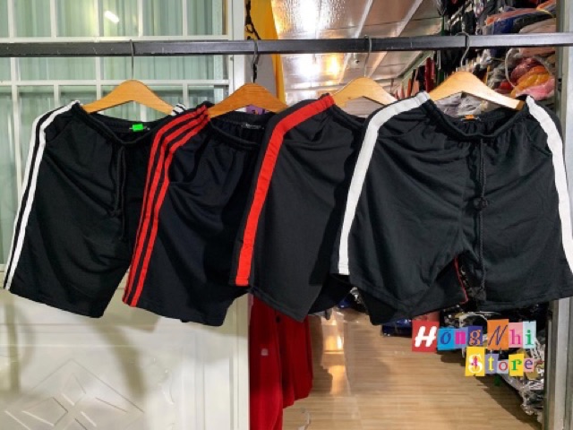 QUẦN SHORT THUN 1 LINE SỌC TRẮNG UNISEX - MM