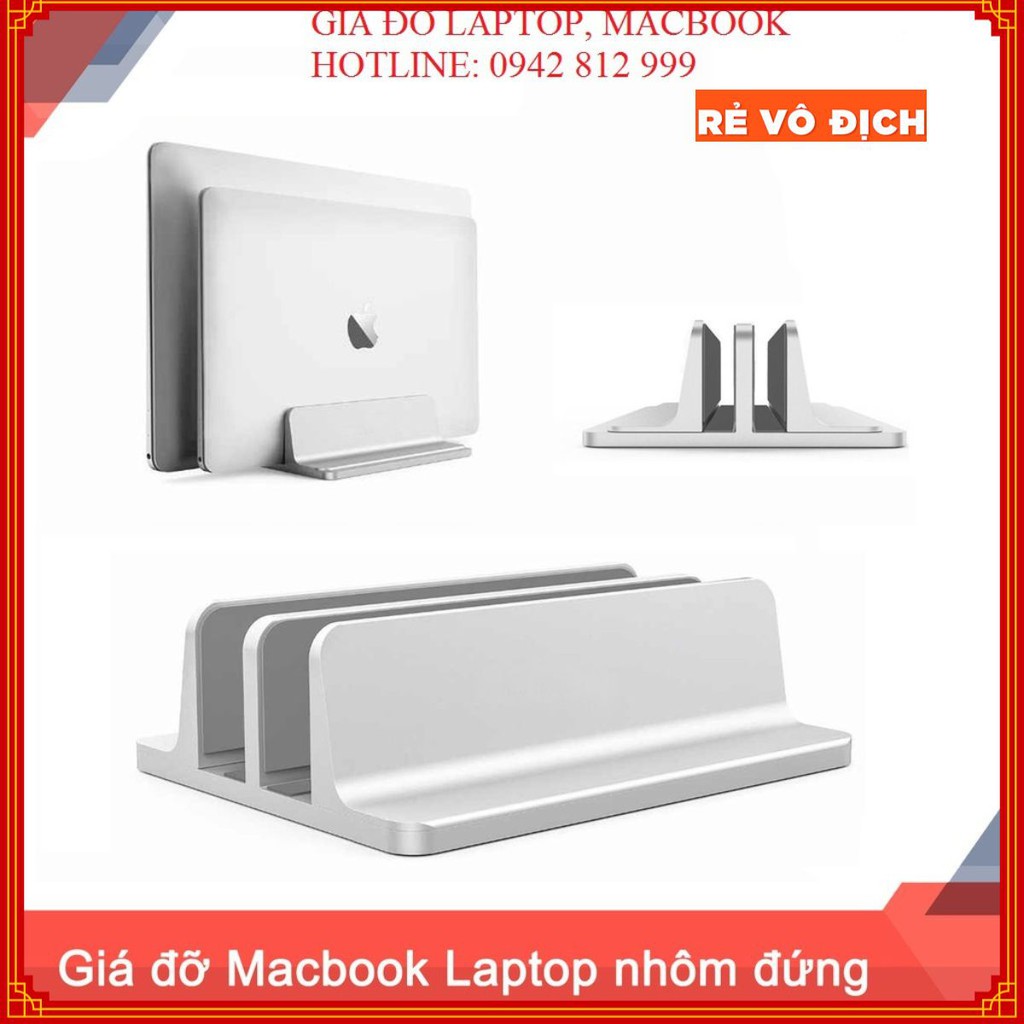 ❤️ Kệ Dựng Đứng Cho Macbook, Laptop, iPad ❤️ với chân đế điều chỉnh được độ rộng