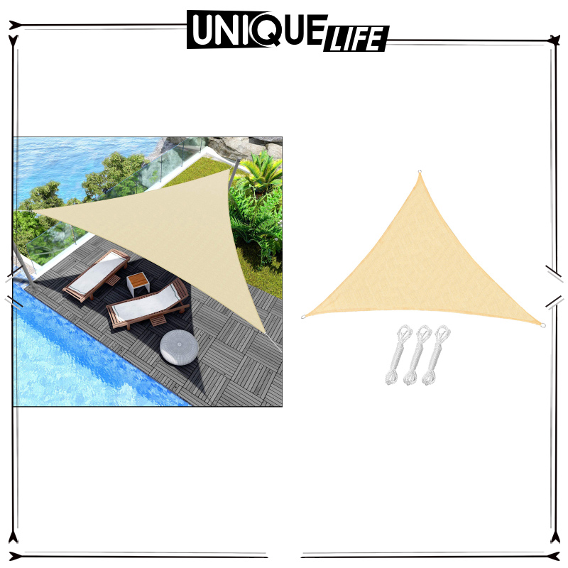 [Niuniu appliances]Sun Sail Shade Canopy Rectangle Triangle Oxford Cloth Shade Sail for Patio Deck Yard Backyard Outdoor Facility and Activities