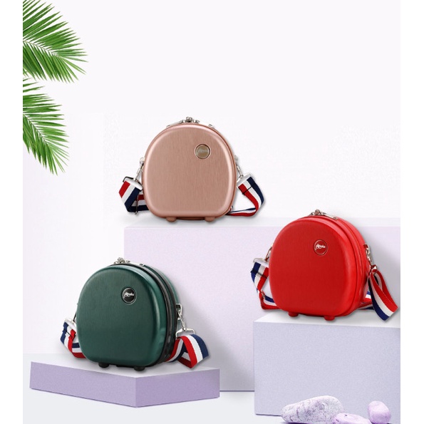 Vali Bầu Dục Cao Cấp Tặng 1 Vali Nhỏ, Vali Kéo Khung Nhôm Chống Va Đập V102 Size 20inch