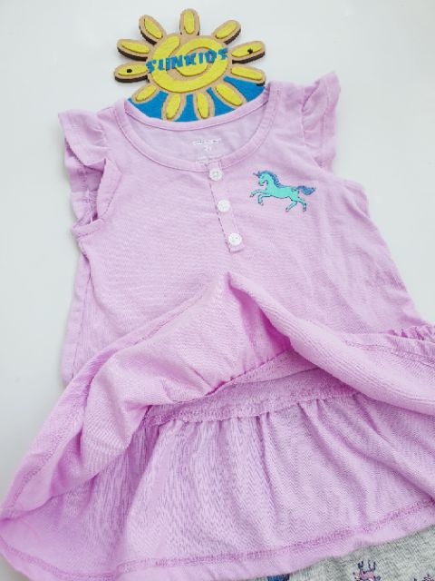 Set bé gái Carter ngựa tím hồng vnxk