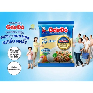 Cháo thịt bằm Gấu Đỏ gói 50g
