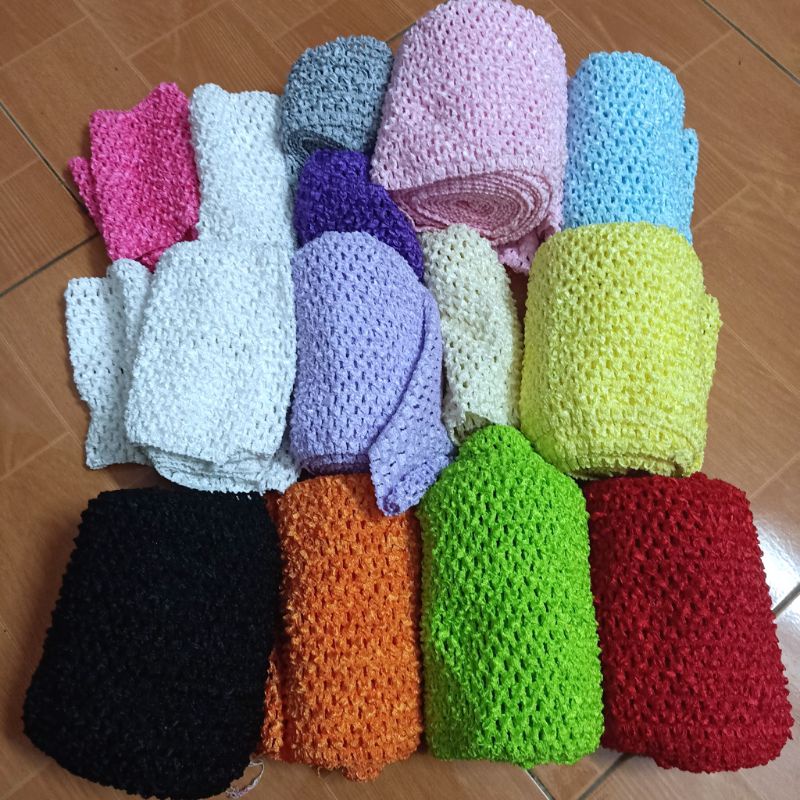 Băng thun nguyên liệu handmade làm váy băng đô cho bé