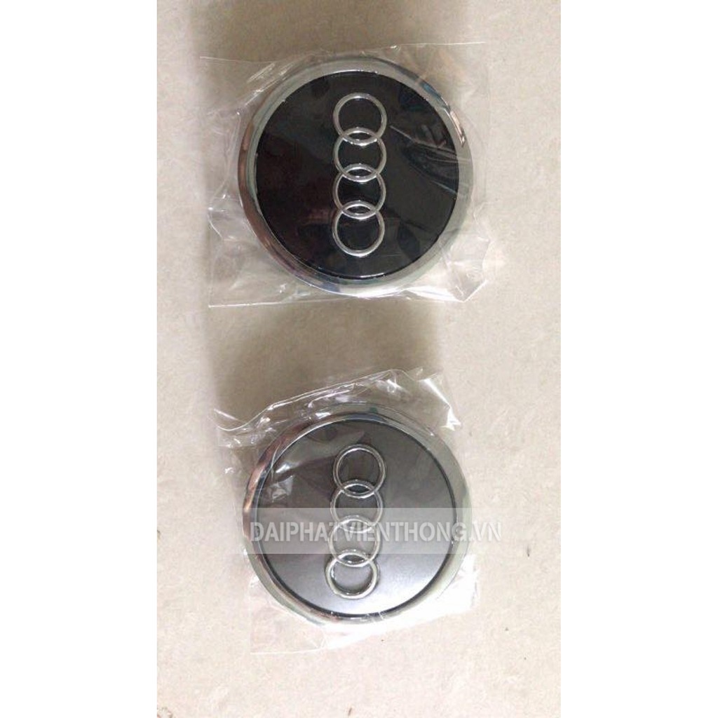 026 LOGO ỐP CHỤP MÂM LAZANG XE Ô TÔ AUDI 69 MM