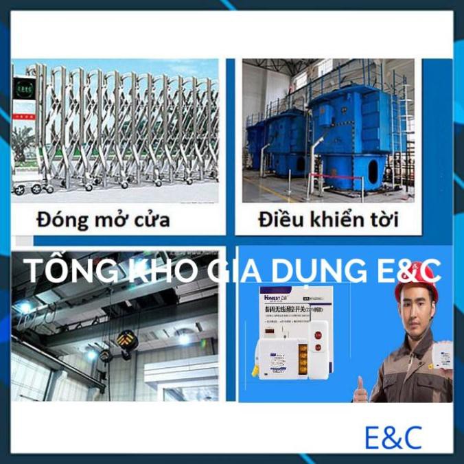 [CHỨC NĂNG HỌC LỆNH]Công tắc điều khiển bật tắt máy bơm nước từ xa 30A/220V khoảng cách 1Km 2 điều khiển 6220ZRD- HONEST