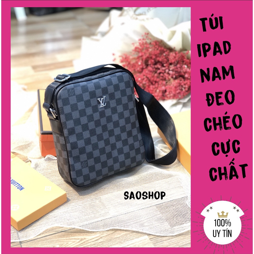 Túi nam đeo chéo LV chất lượng cao cấp,túi đụng ipad cho nam.