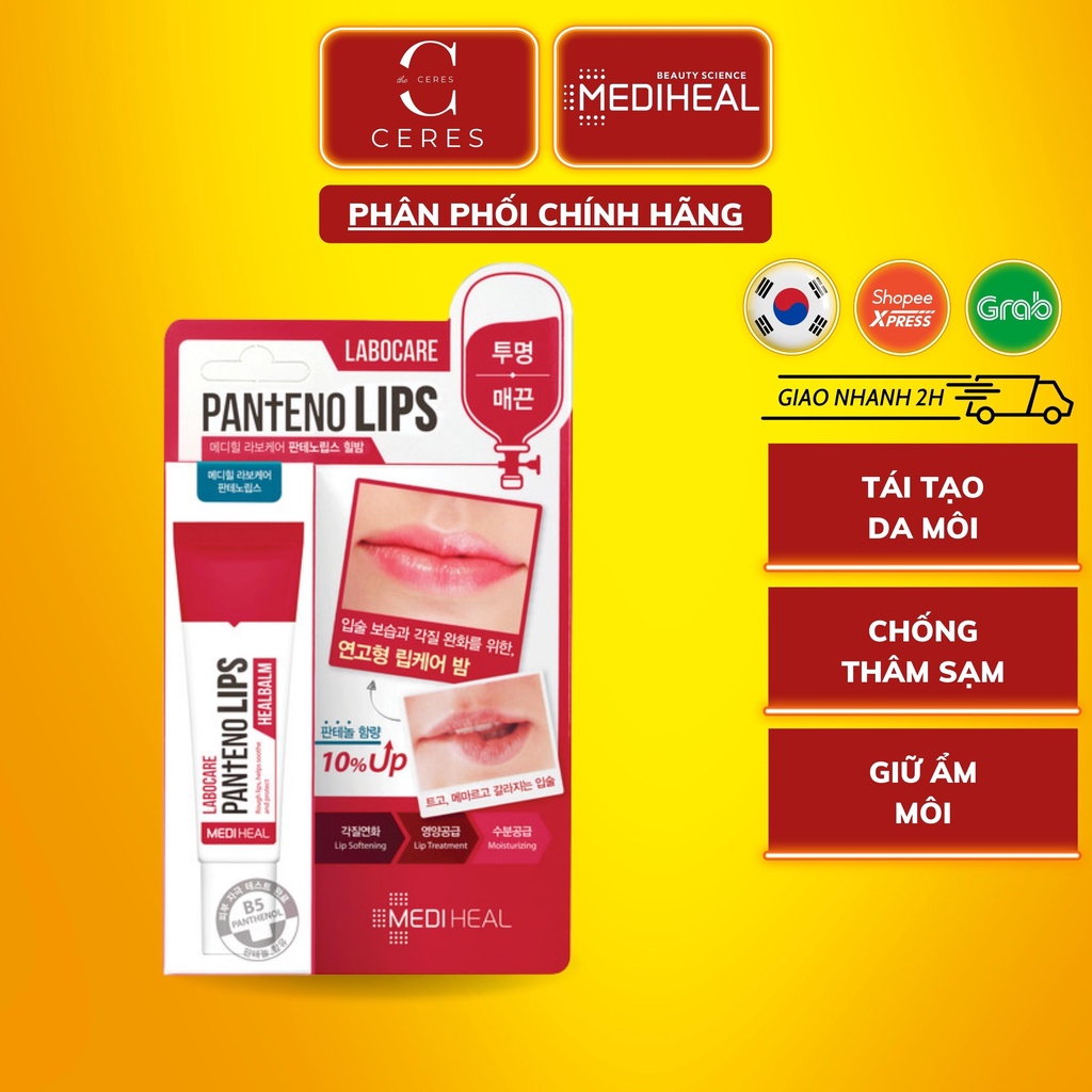 Son Dưỡng Môi Mediheal Labocare Pantenolips Healbalm Ban Đêm 10ml