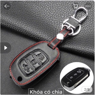 Bao da bọc chìa khóa ô tô Hyundai mẫu A - Hyundai A