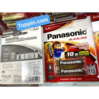 3 Vỉ Pin AA Panasonic Alkaline ( Vỉ 2 Viên )