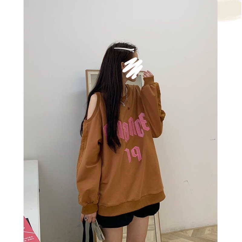 ÁO NỈ SWEATER KHOÉT VAI TIỂU THƯ - HÀNG SẴN