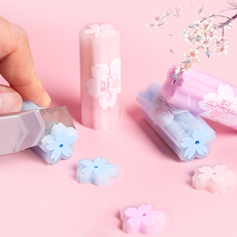 Cục Tẩy Hình Hoa Anh Đào Dễ Thương Dành Cho Trẻ Em