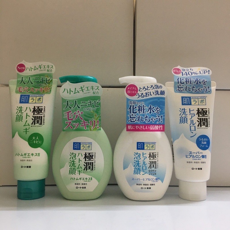 Sữa rửa mặt Hada Labo tạo bọt (Hadalabo Rohto) Nhật Bản