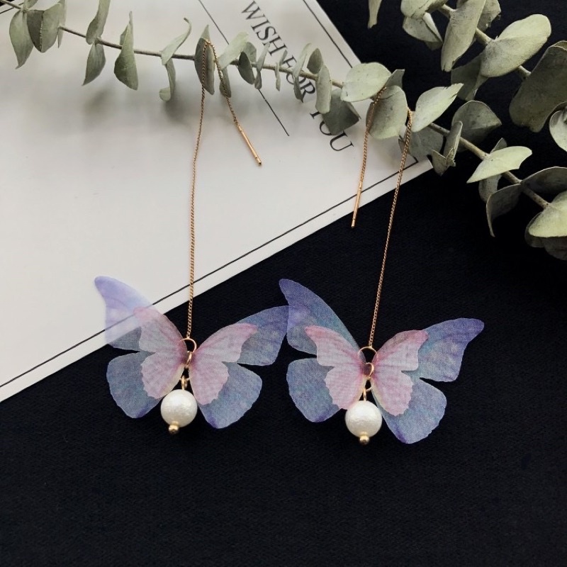 Khuyên tai dáng dài nữ tính cổ trang - Maben