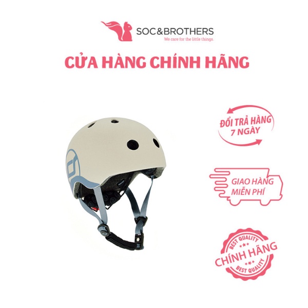 Mũ đội đầu cho bé Scoot and Ride màu Ash