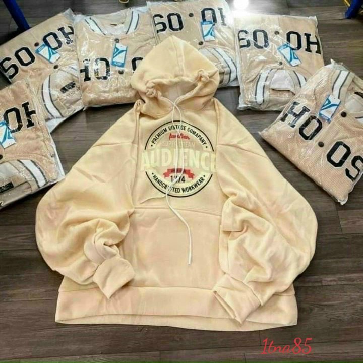 Áo Khoác Hoodie Kiểu Hoodie Chui Đầu AUDIENCE 1874 Có Túi Trước Bụng Siu Hot Thời Trang HHP Fashion