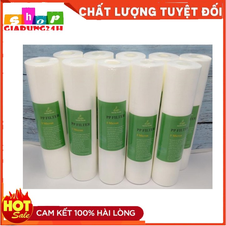 {Hàng xin}Lõi lọc nước số 1 cho máy lọc nước RO/ Lõi 1 - Lõi bông 10inch-Giadung24h