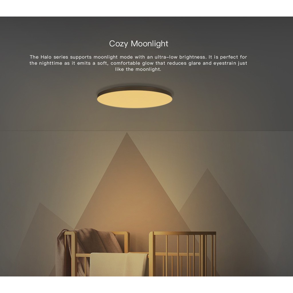 ĐÈN LED ỐP TRẦN THÔNG MINH YEELIGHT HALO PRO2020 470MM , YLXD50YL, RGB 16 TRIỆU MÀU, TÍCH HỢP HOMEKIT