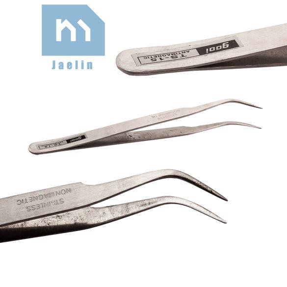 Nhíp inox đầu cong sửa chữa đa năng chống từ tính tiện dụng